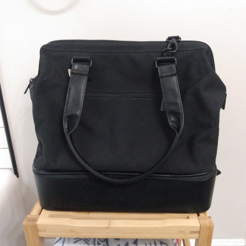BEIS Convertible Mini Weekender Bag in Black